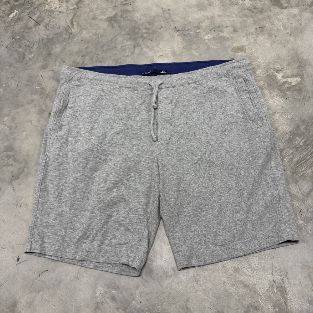 B Draddy Shorts Mens Pull On Drawstring Pima Cotton Size XL Gray 9” Inseam